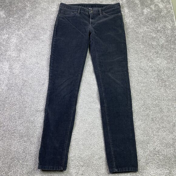 Patagonia Pants Women’s 30 Gray Skinny Fitted Corduroy Low Rise Outdoor - Picture 1 of 14